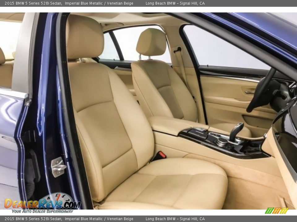2015 BMW 5 Series 528i Sedan Imperial Blue Metallic / Venetian Beige Photo #6