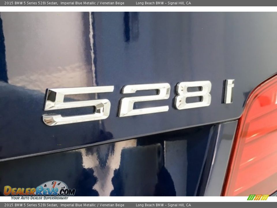 2015 BMW 5 Series 528i Sedan Imperial Blue Metallic / Venetian Beige Photo #7