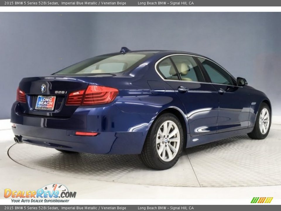 2015 BMW 5 Series 528i Sedan Imperial Blue Metallic / Venetian Beige Photo #17