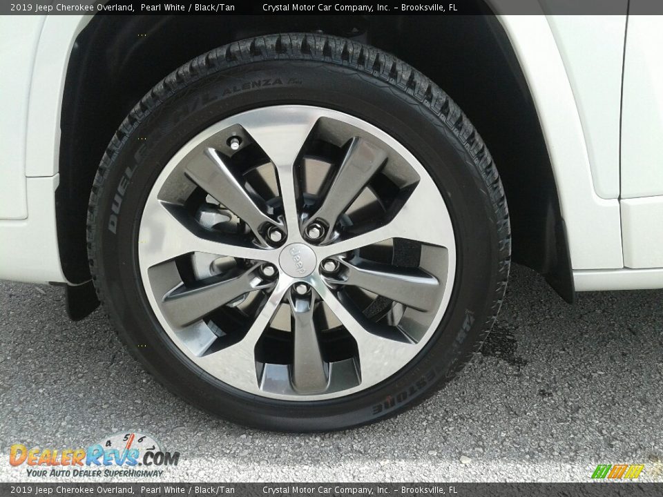 2019 Jeep Cherokee Overland Pearl White / Black/Tan Photo #22