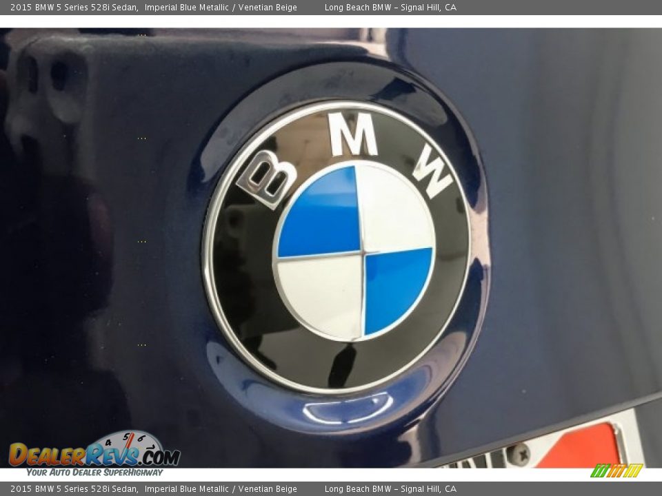 2015 BMW 5 Series 528i Sedan Imperial Blue Metallic / Venetian Beige Photo #26
