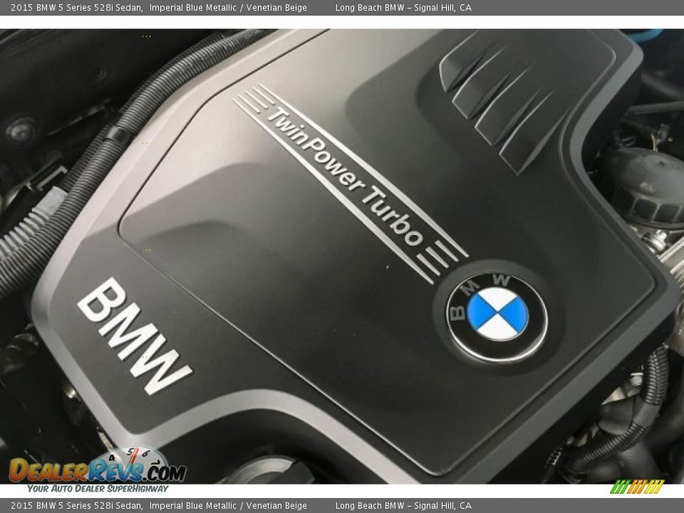 2015 BMW 5 Series 528i Sedan Imperial Blue Metallic / Venetian Beige Photo #30