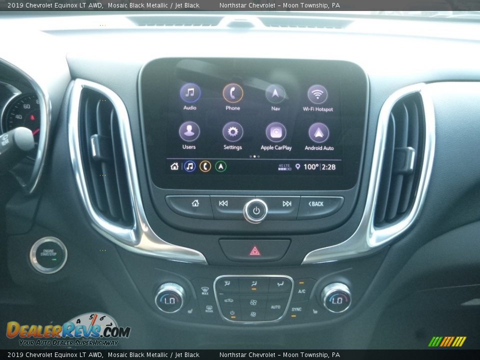 2019 Chevrolet Equinox LT AWD Mosaic Black Metallic / Jet Black Photo #17