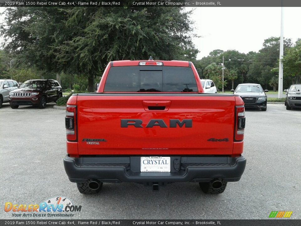 2019 Ram 1500 Rebel Crew Cab 4x4 Flame Red / Black/Red Photo #4