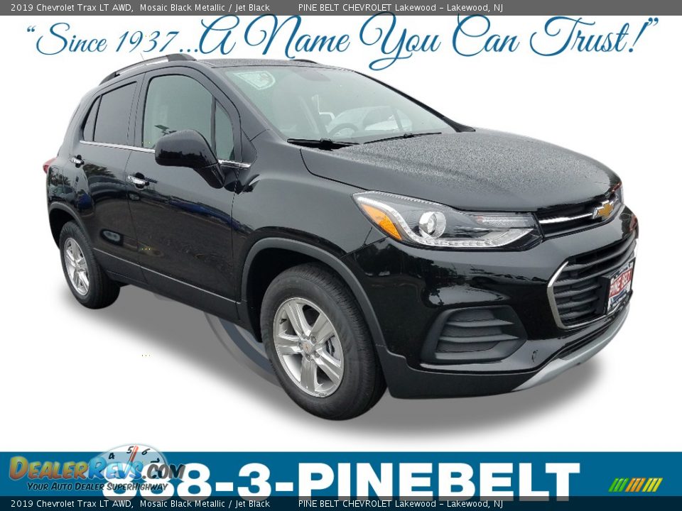 2019 Chevrolet Trax LT AWD Mosaic Black Metallic / Jet Black Photo #1