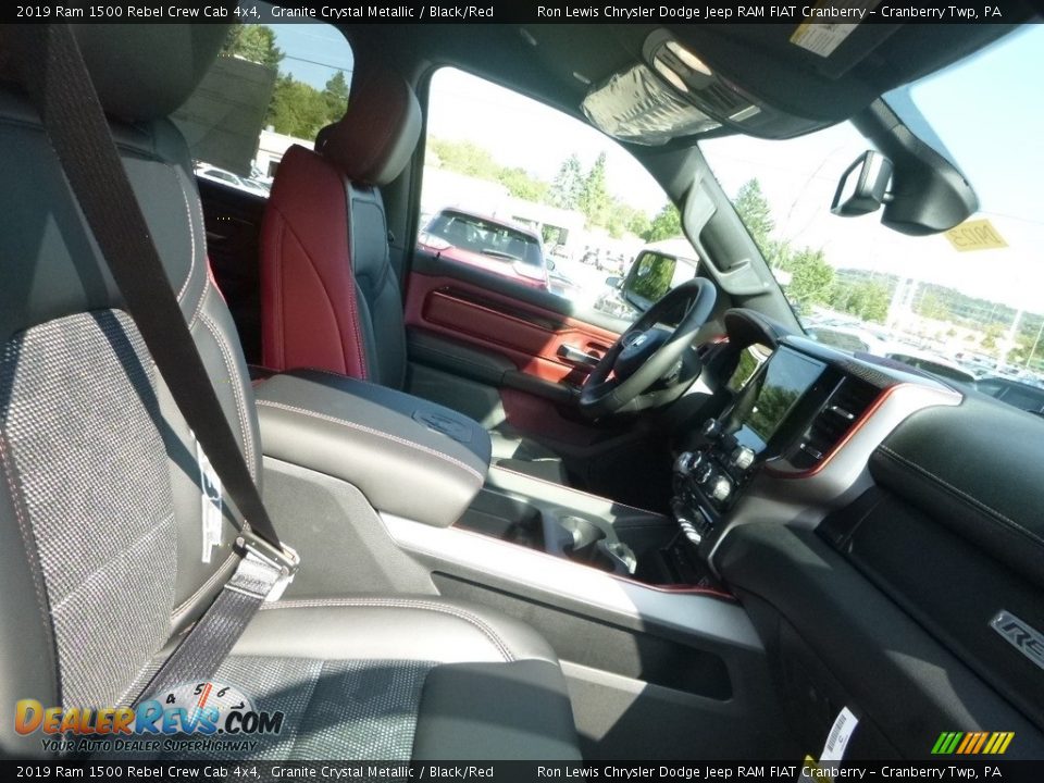 2019 Ram 1500 Rebel Crew Cab 4x4 Granite Crystal Metallic / Black/Red Photo #10