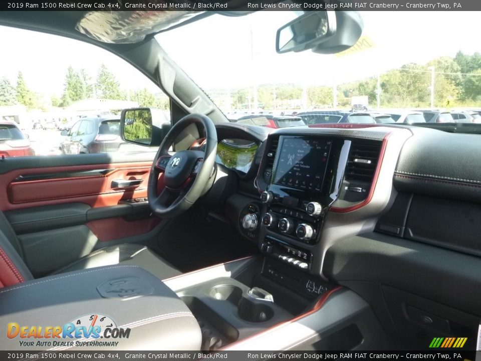 2019 Ram 1500 Rebel Crew Cab 4x4 Granite Crystal Metallic / Black/Red Photo #11