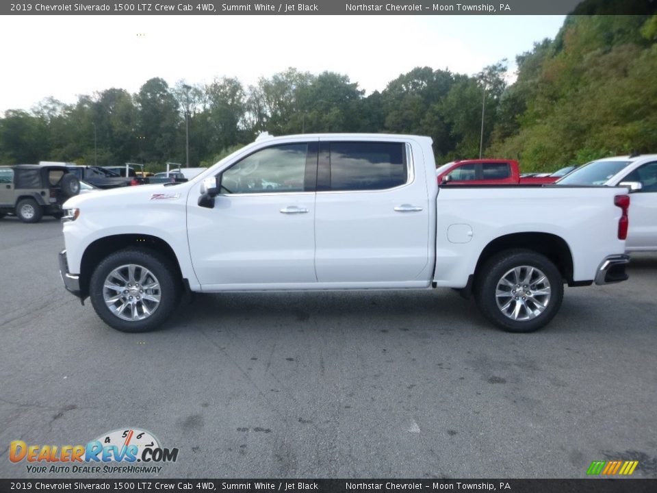 2019 Chevrolet Silverado 1500 LTZ Crew Cab 4WD Summit White / Jet Black Photo #2 | DealerRevs.com