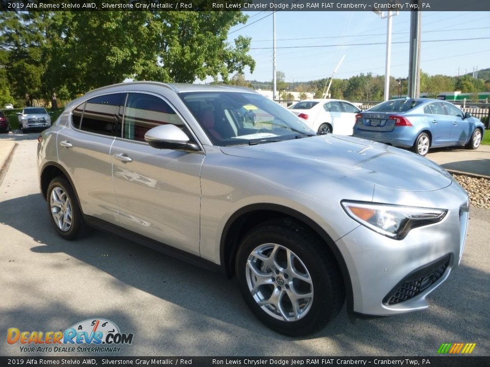 Silverstone Gray Metallic 2019 Alfa Romeo Stelvio AWD Photo #11