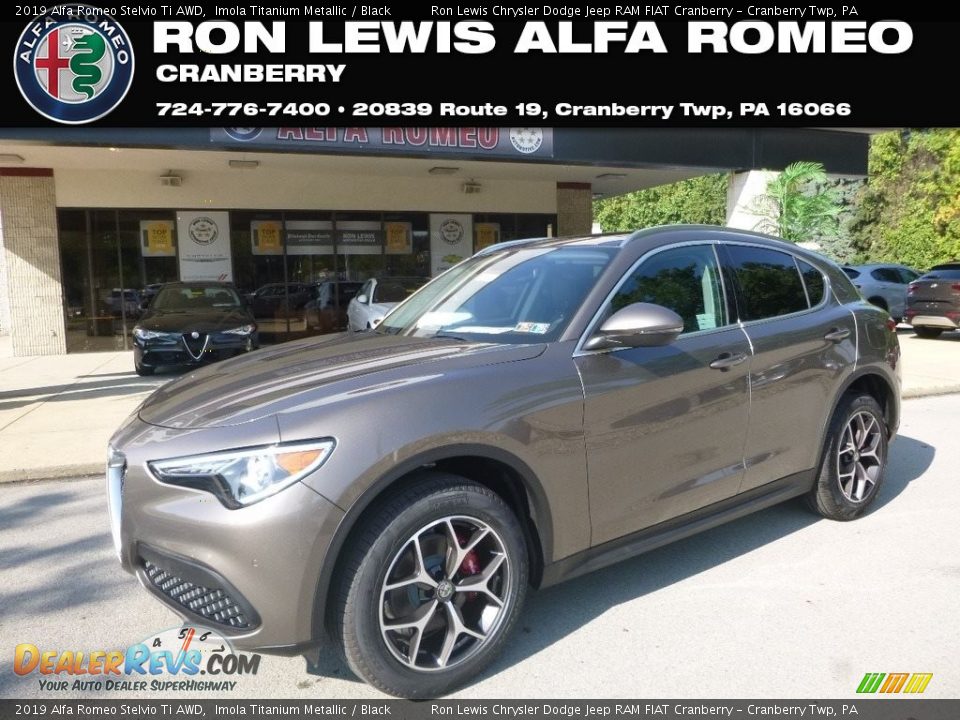 2019 Alfa Romeo Stelvio Ti AWD Imola Titanium Metallic / Black Photo #1