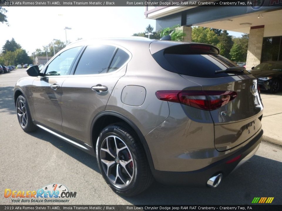 2019 Alfa Romeo Stelvio Ti AWD Imola Titanium Metallic / Black Photo #4