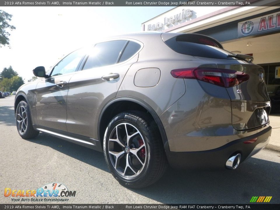 2019 Alfa Romeo Stelvio Ti AWD Imola Titanium Metallic / Black Photo #5