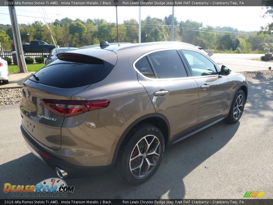 2019 Alfa Romeo Stelvio Ti AWD Imola Titanium Metallic / Black Photo #7