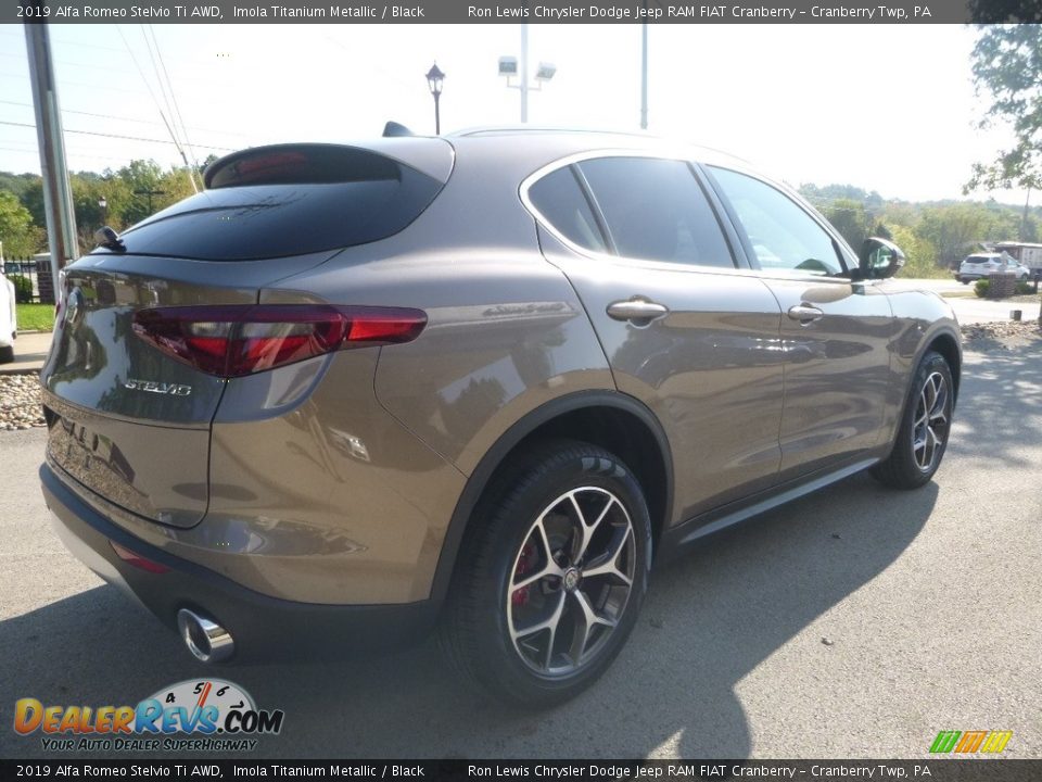 2019 Alfa Romeo Stelvio Ti AWD Imola Titanium Metallic / Black Photo #8