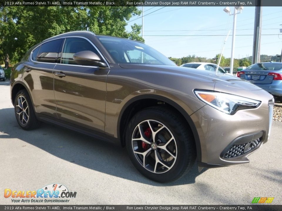 2019 Alfa Romeo Stelvio Ti AWD Imola Titanium Metallic / Black Photo #11