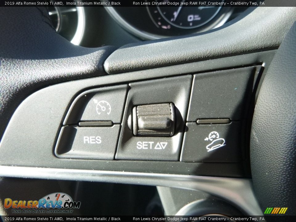2019 Alfa Romeo Stelvio Ti AWD Imola Titanium Metallic / Black Photo #24