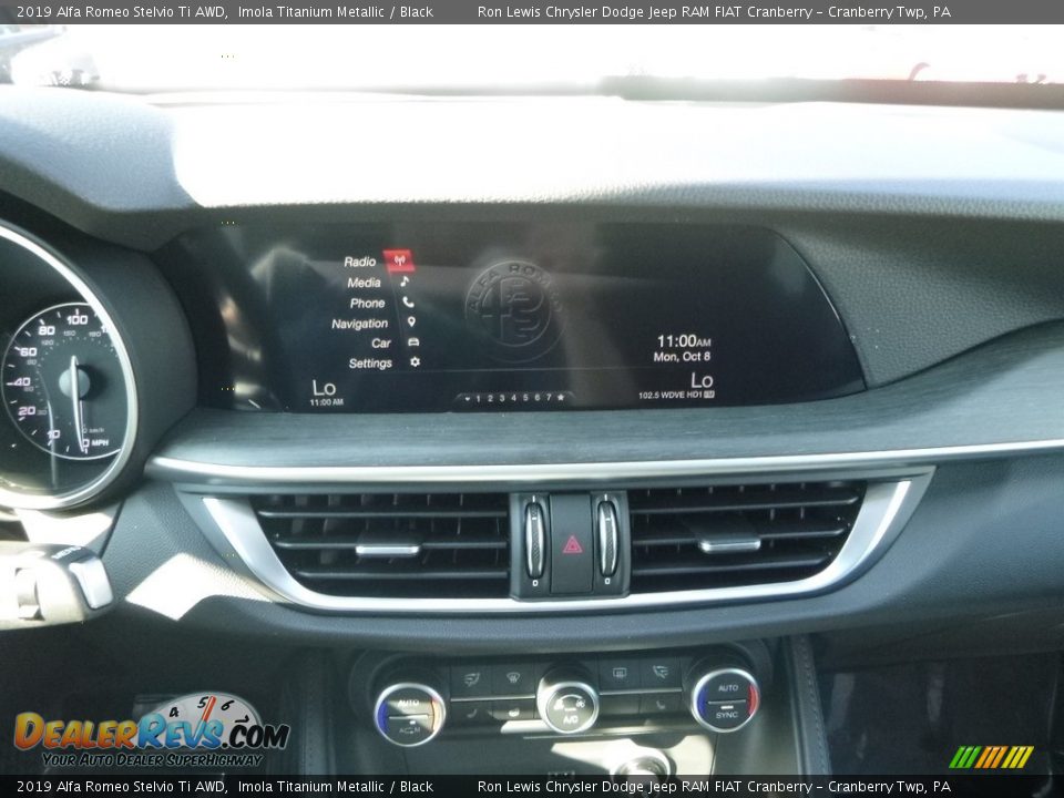 2019 Alfa Romeo Stelvio Ti AWD Imola Titanium Metallic / Black Photo #26