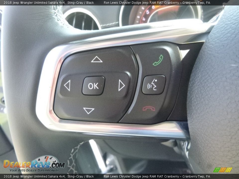 2018 Jeep Wrangler Unlimited Sahara 4x4 Steering Wheel Photo #20
