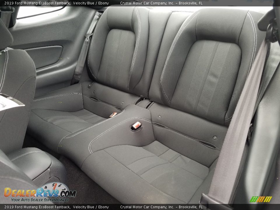 Rear Seat of 2019 Ford Mustang EcoBoost Fastback Photo #10