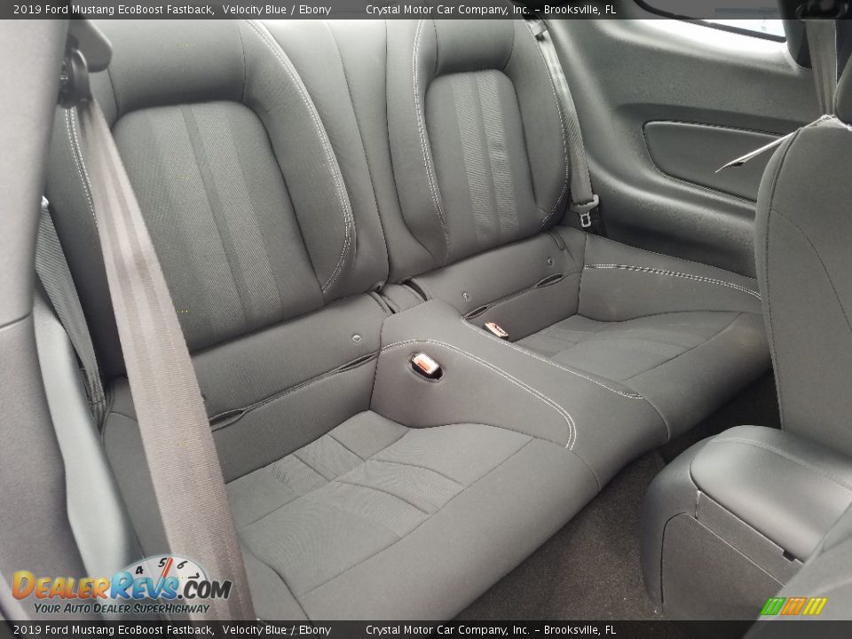 Rear Seat of 2019 Ford Mustang EcoBoost Fastback Photo #11