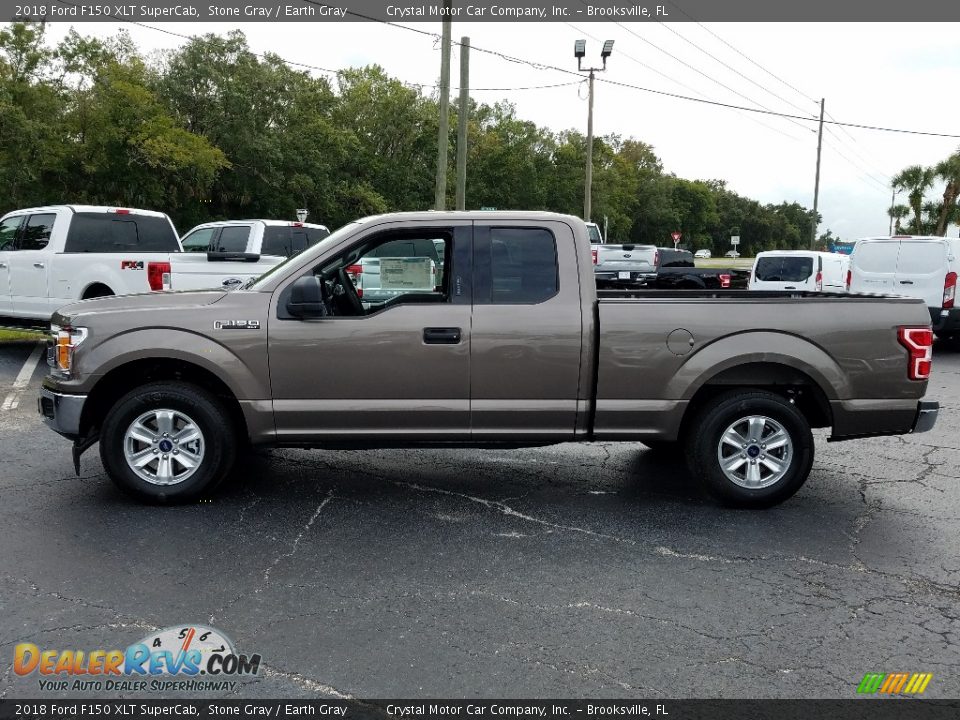2018 Ford F150 XLT SuperCab Stone Gray / Earth Gray Photo #2
