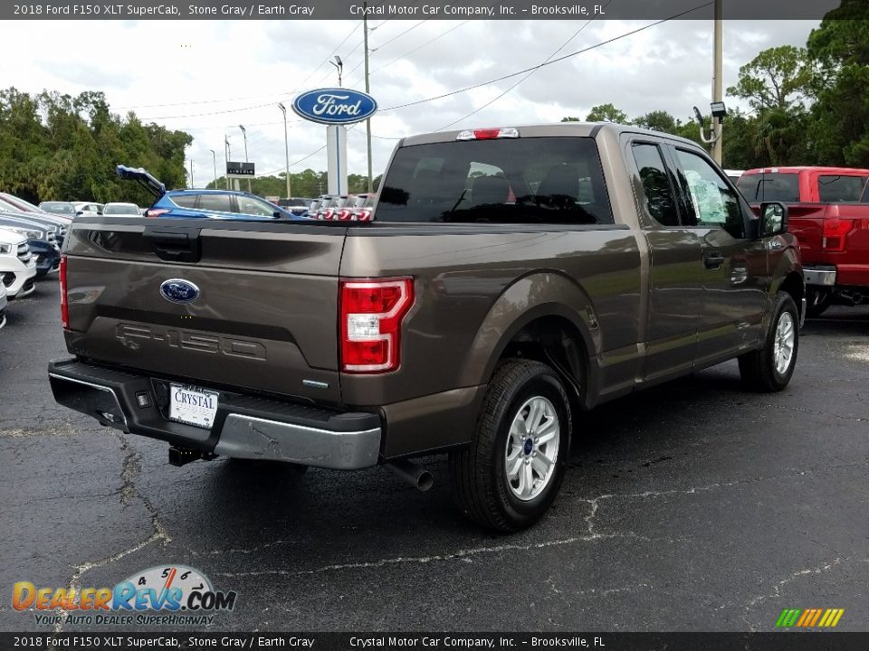 2018 Ford F150 XLT SuperCab Stone Gray / Earth Gray Photo #5