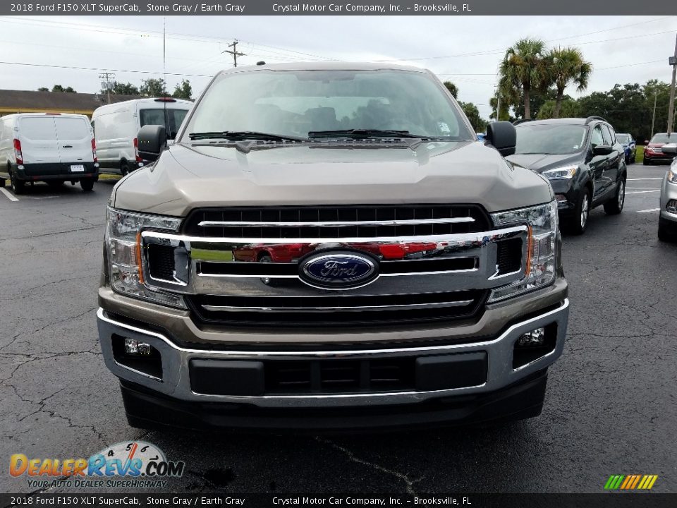 2018 Ford F150 XLT SuperCab Stone Gray / Earth Gray Photo #8
