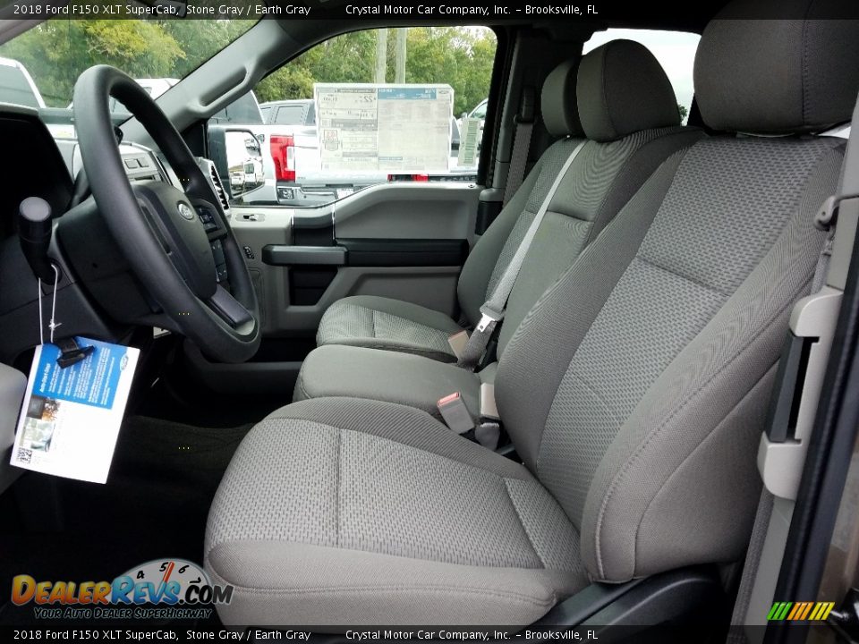 2018 Ford F150 XLT SuperCab Stone Gray / Earth Gray Photo #9
