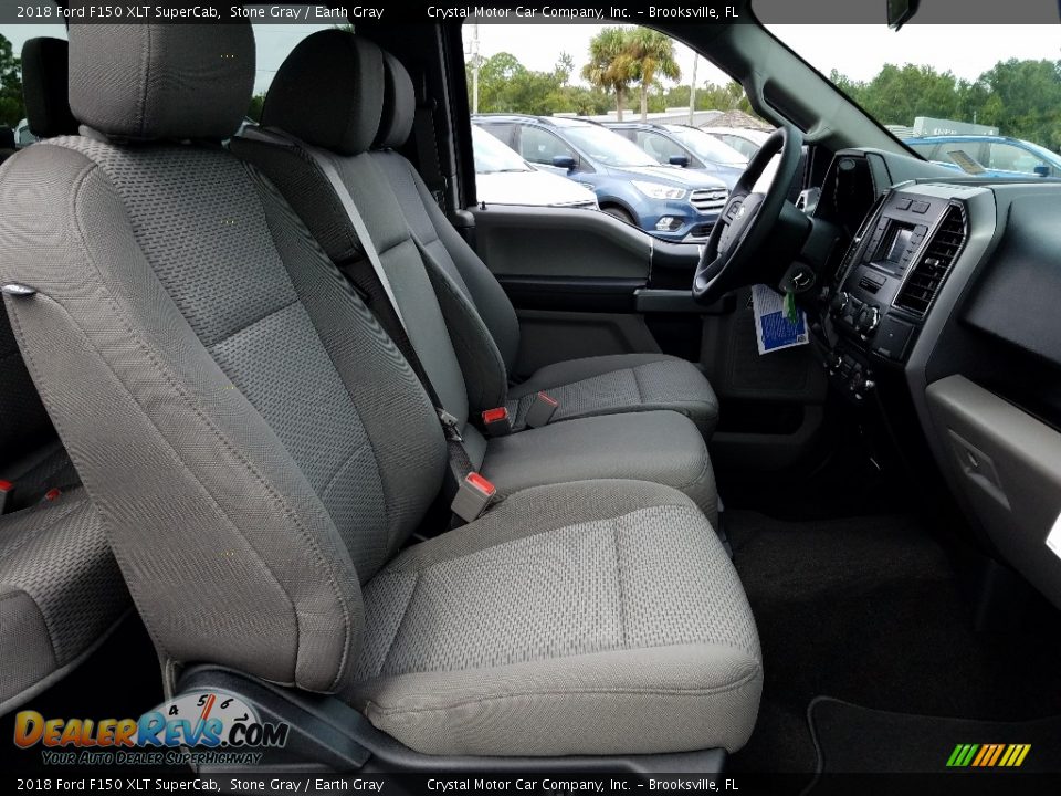 2018 Ford F150 XLT SuperCab Stone Gray / Earth Gray Photo #12