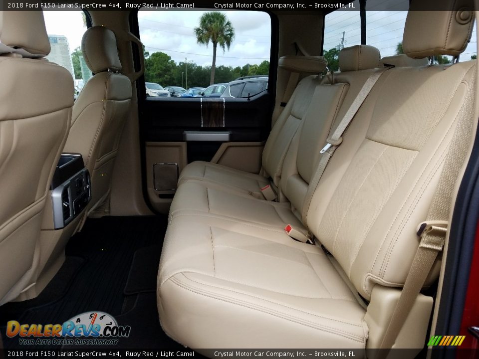 2018 Ford F150 Lariat SuperCrew 4x4 Ruby Red / Light Camel Photo #10