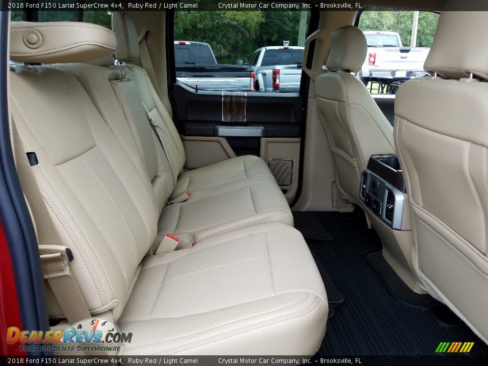 2018 Ford F150 Lariat SuperCrew 4x4 Ruby Red / Light Camel Photo #11
