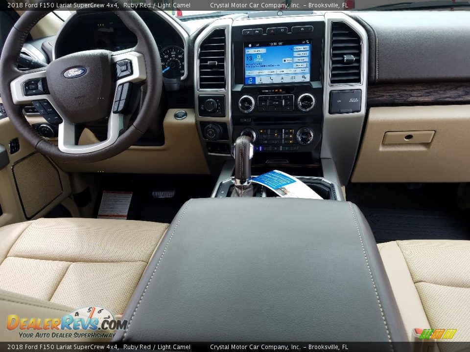 2018 Ford F150 Lariat SuperCrew 4x4 Ruby Red / Light Camel Photo #13