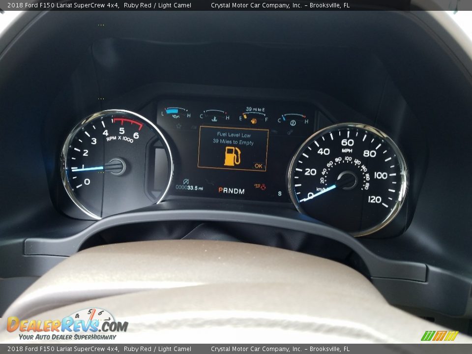 2018 Ford F150 Lariat SuperCrew 4x4 Ruby Red / Light Camel Photo #14