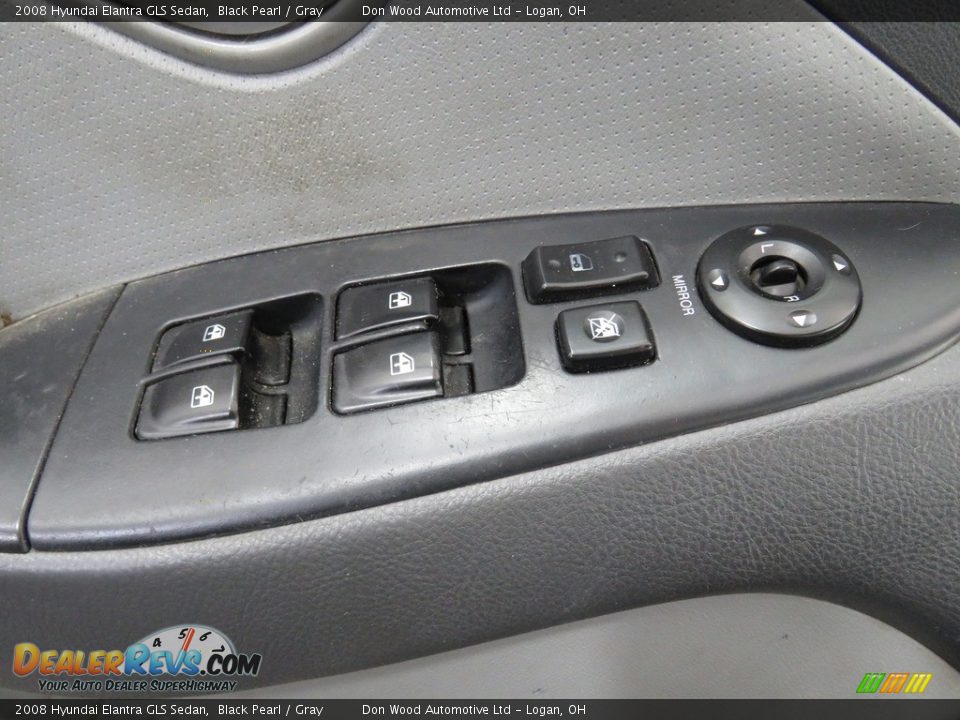 2008 Hyundai Elantra GLS Sedan Black Pearl / Gray Photo #26