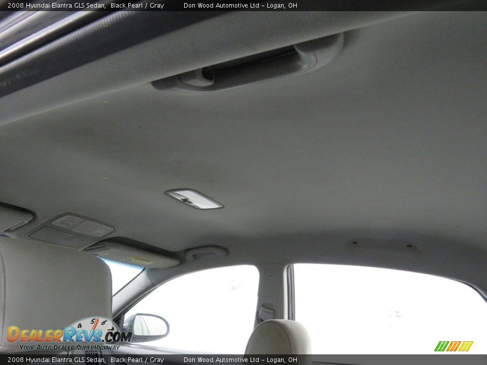 2008 Hyundai Elantra GLS Sedan Black Pearl / Gray Photo #27