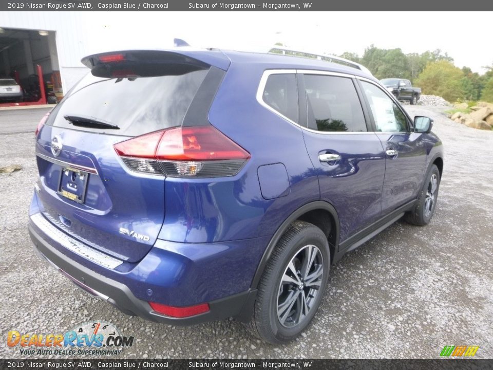 2019 Nissan Rogue SV AWD Caspian Blue / Charcoal Photo #4