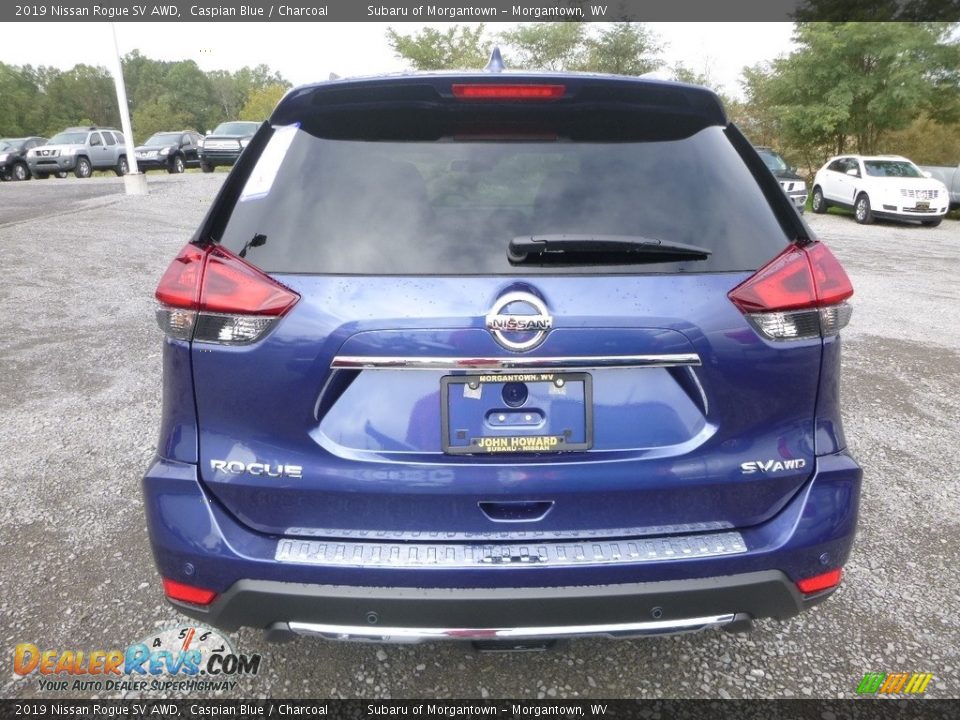 2019 Nissan Rogue SV AWD Caspian Blue / Charcoal Photo #5
