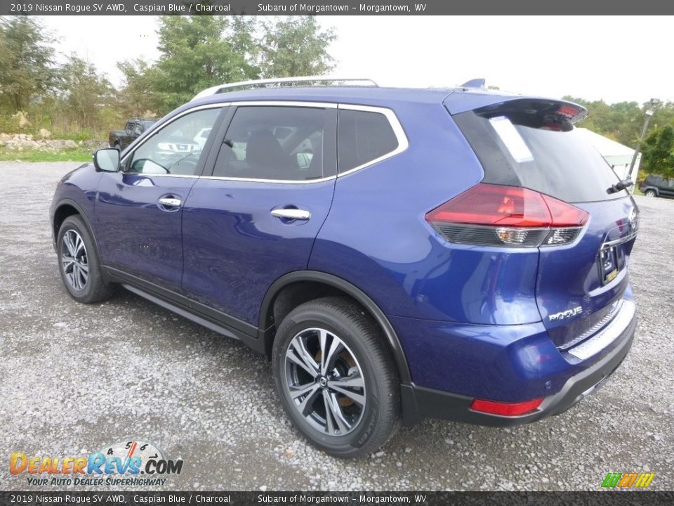 2019 Nissan Rogue SV AWD Caspian Blue / Charcoal Photo #6