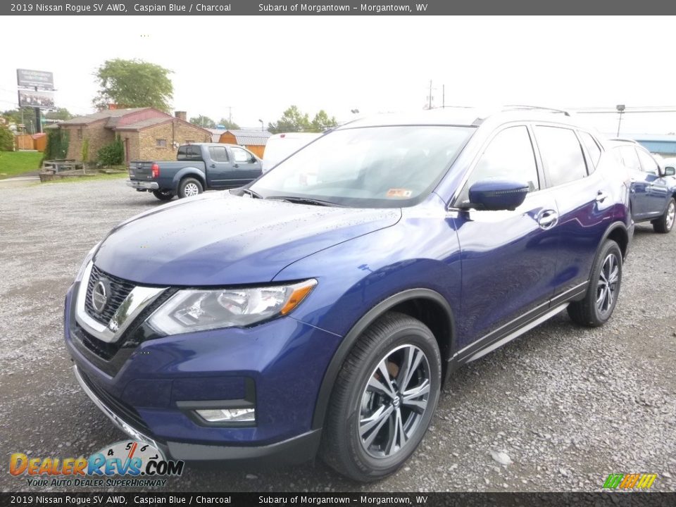 2019 Nissan Rogue SV AWD Caspian Blue / Charcoal Photo #8