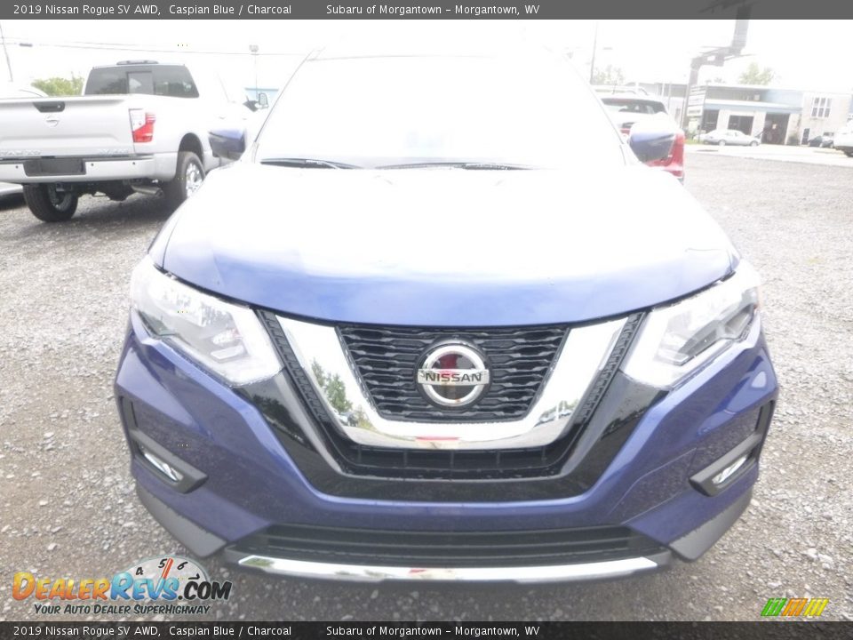 2019 Nissan Rogue SV AWD Caspian Blue / Charcoal Photo #9