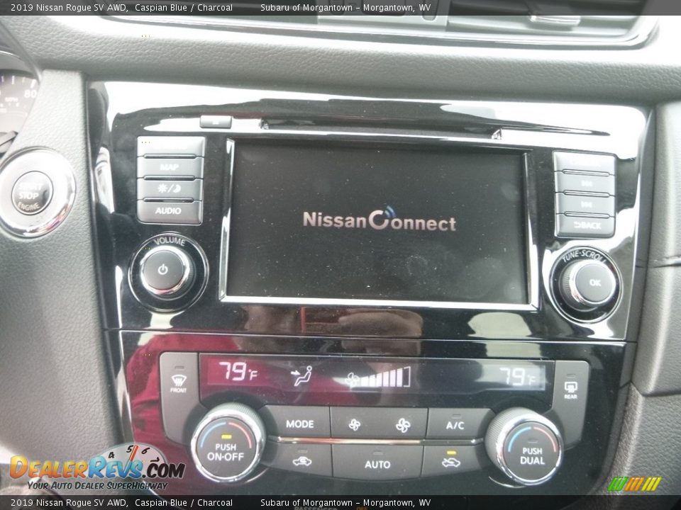2019 Nissan Rogue SV AWD Caspian Blue / Charcoal Photo #17