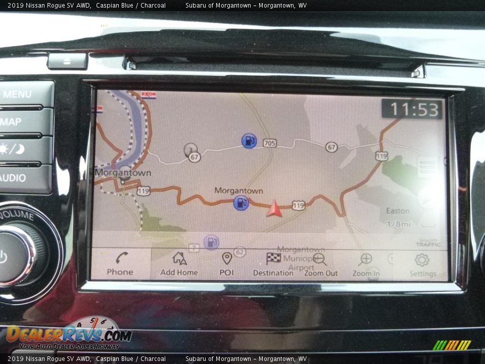 2019 Nissan Rogue SV AWD Caspian Blue / Charcoal Photo #18