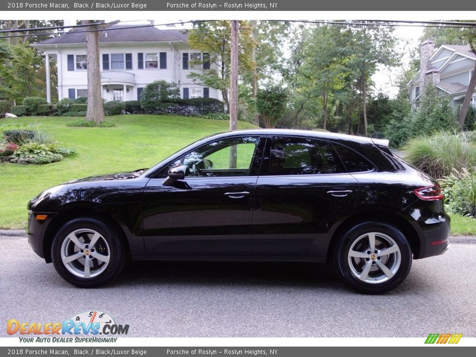 2018 Porsche Macan Black / Black/Luxor Beige Photo #3