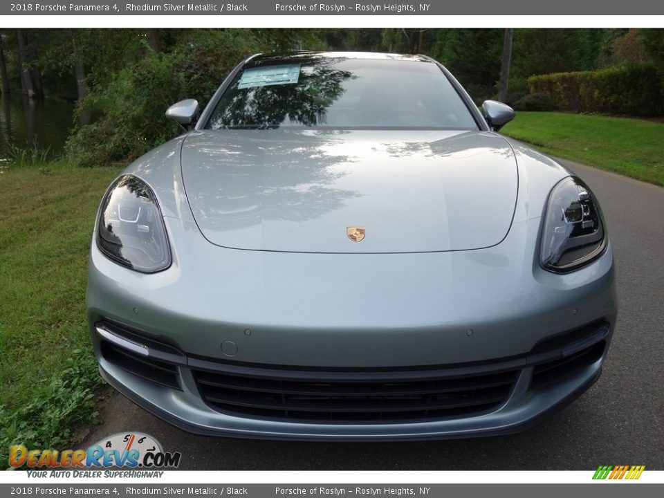 2018 Porsche Panamera 4 Rhodium Silver Metallic / Black Photo #2