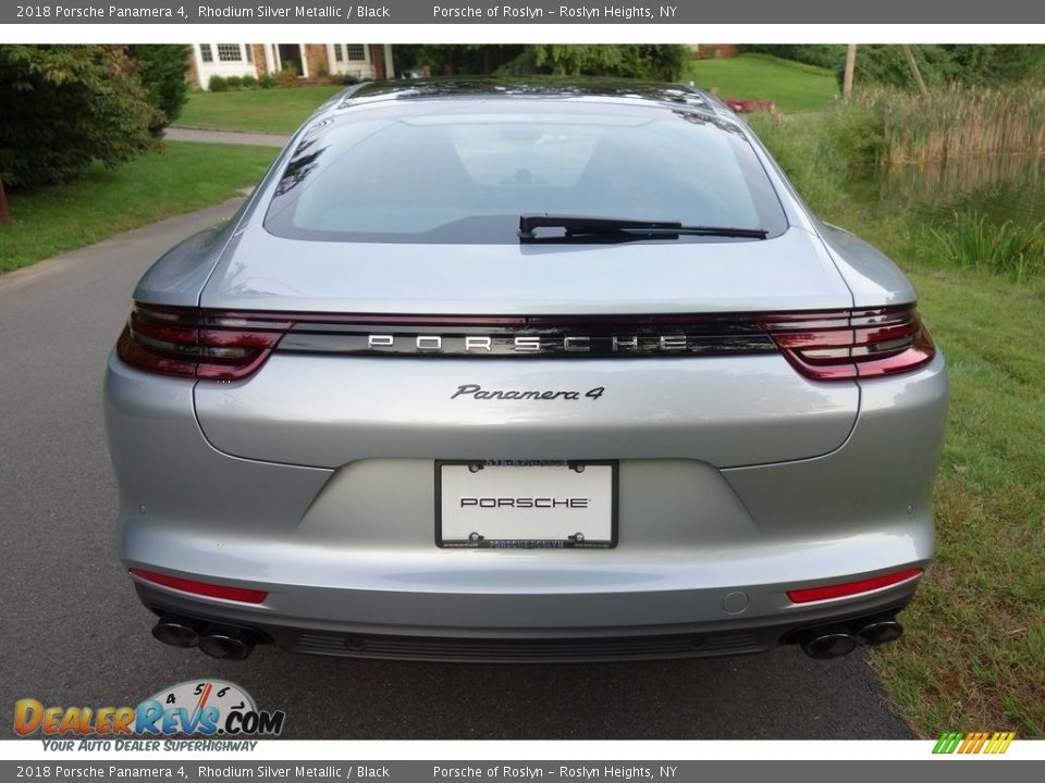 2018 Porsche Panamera 4 Rhodium Silver Metallic / Black Photo #5