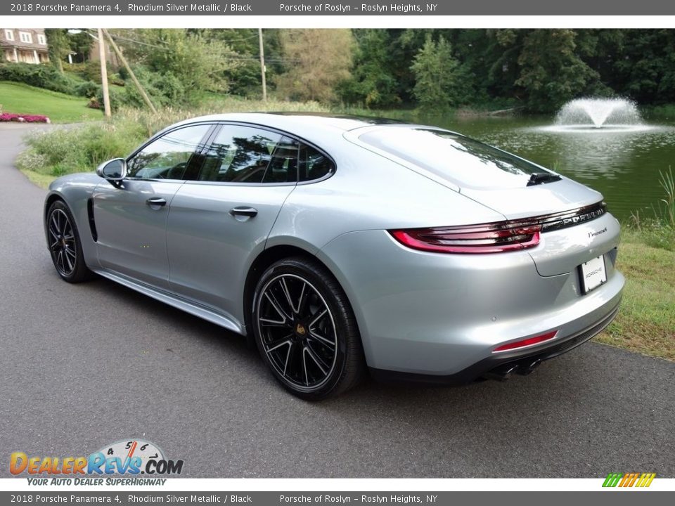 2018 Porsche Panamera 4 Rhodium Silver Metallic / Black Photo #6