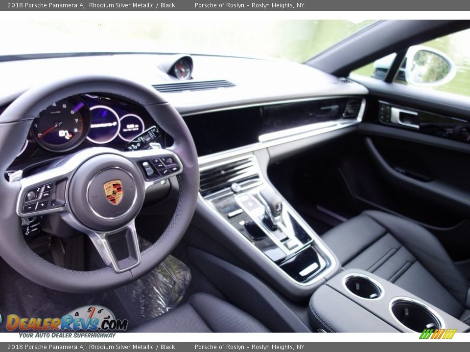 2018 Porsche Panamera 4 Rhodium Silver Metallic / Black Photo #10