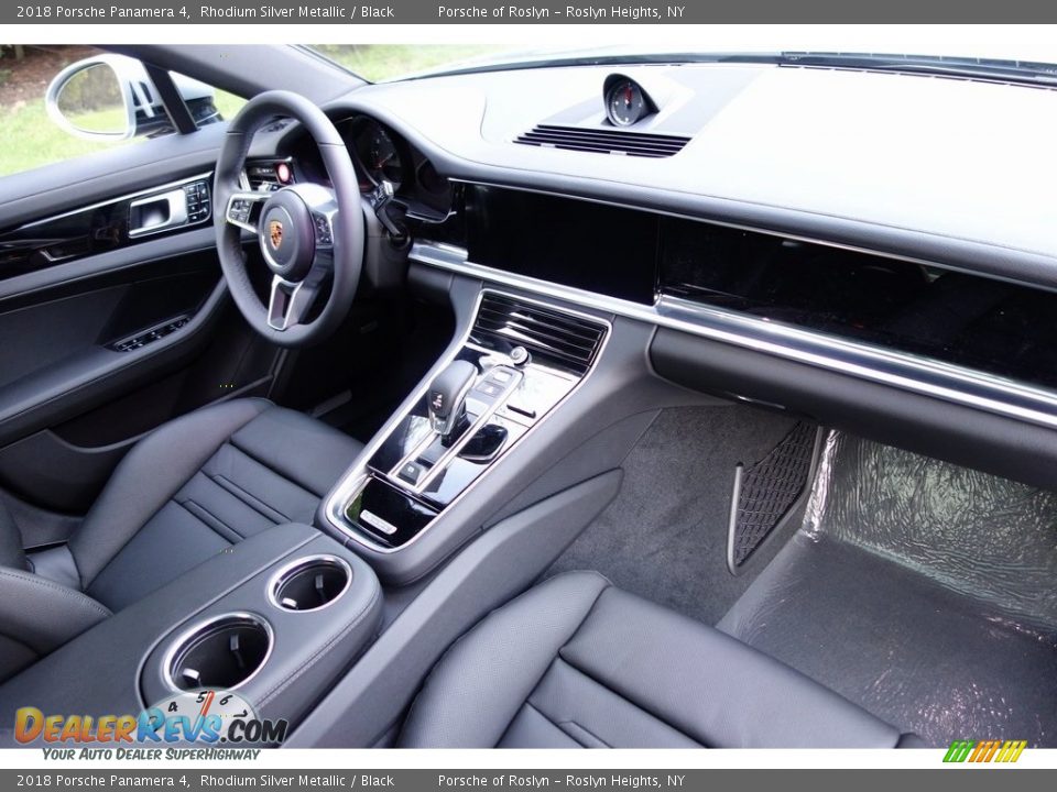 2018 Porsche Panamera 4 Rhodium Silver Metallic / Black Photo #16