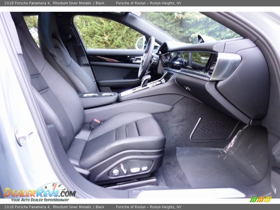 2018 Porsche Panamera 4 Rhodium Silver Metallic / Black Photo #18