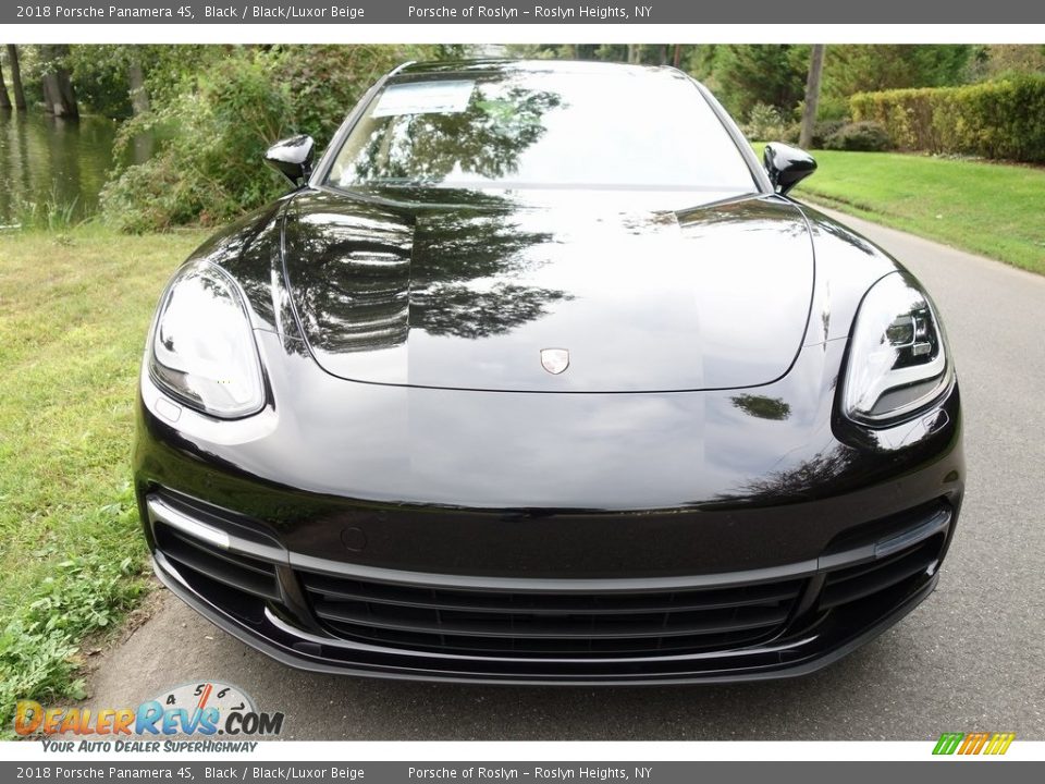 2018 Porsche Panamera 4S Black / Black/Luxor Beige Photo #2